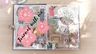 Journal with me - #journaling #art #driedflowers #creative #scrapbook