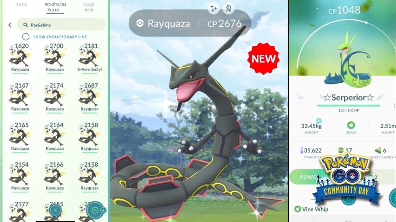 Pokémon GO Shiny Rayquaza - Mini Account (Read Describe) - PoGoFighter