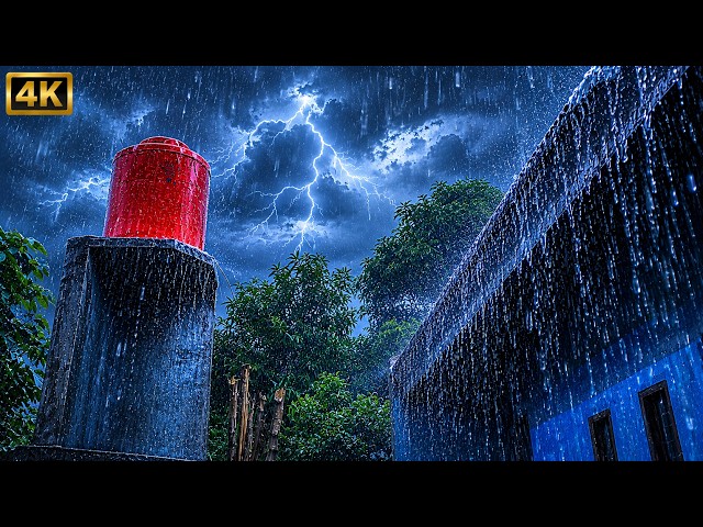 Heavy Rain & Thunderstorm Sounds for Deep Sleep 🌧️ Sleep Therapy, Meditation & Relaxing ASMR