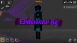 Enderman rig for Prisma3D / Rigged Minecraft Mobs for Prisma3D!