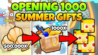 I Opened 1000 Of The *NEW* Summer Gifts In Pet Simulator 99!