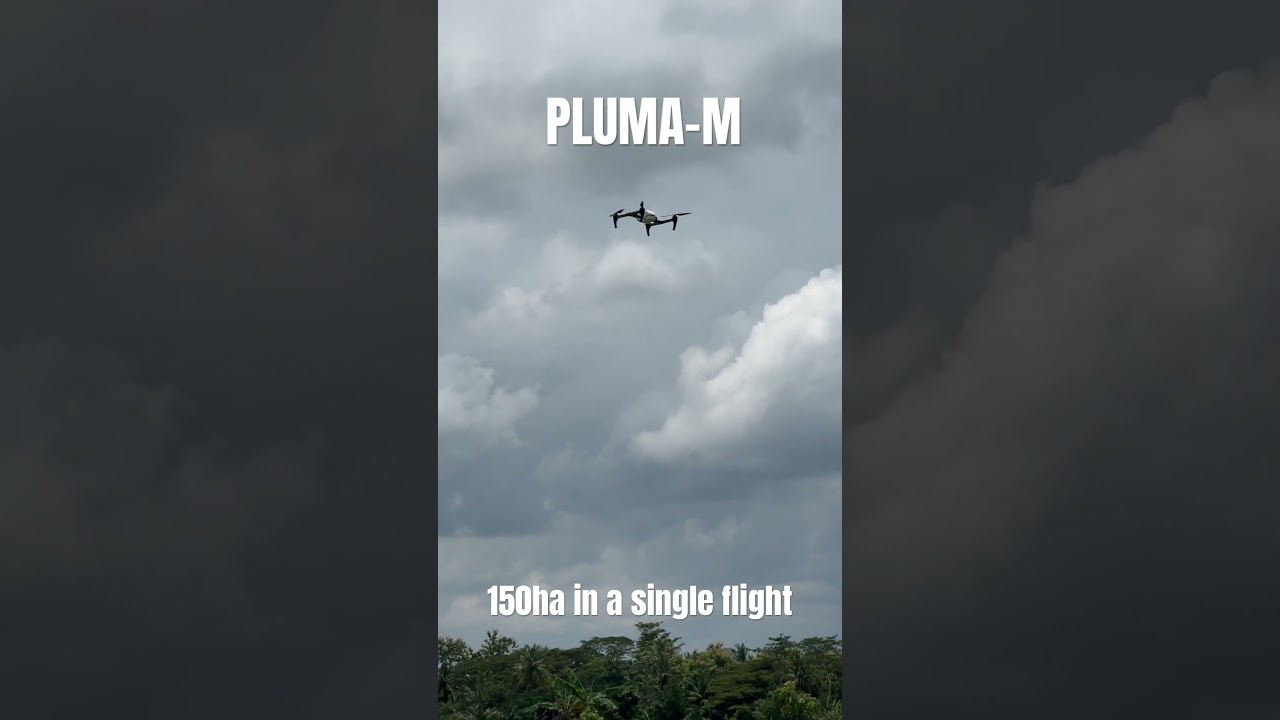 Pluma M can cover up to 150ha in a single flight !