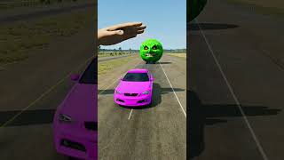 Big &amp; Small Cars vs Giant Hand Slap -BeamNG.drive