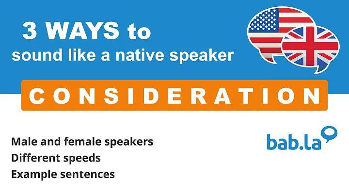 CONSIDERATION pronunciation | Improve your language with bab.la