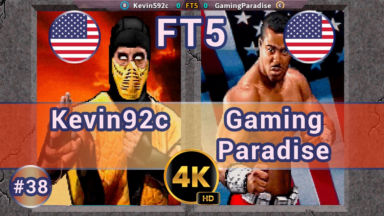 MK2 - 🇺🇸 Kevin592c vs GamingParadise 🇺🇸 FT5 / 4K 60 FPS #mk2 #mortalkombat2#t99hex #t99h #team99hits