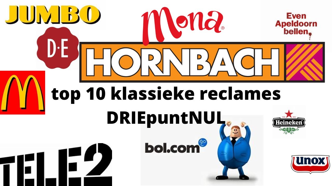 top 10 klassieke Nederlandse reclames DRIEpuntNUL