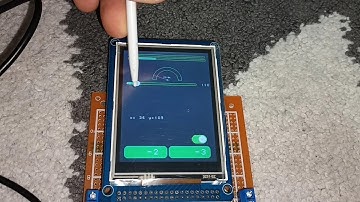 GUI SLIDER SWITCH ANALOGMETER BUTTON PROGRESS BAR STM32 ILI9341 FSMC STM32F407