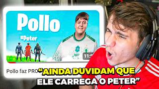 PULGA REAGE ao POLLO FAZENDO PROS QUITAREM no FORTNITE!