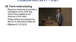 Finance Act 2017 Section 29 - Farm restructuring