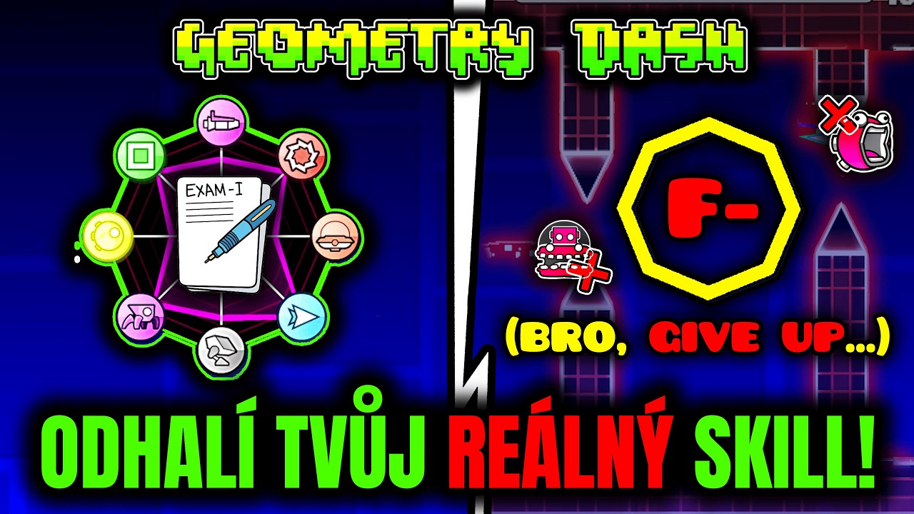 ULTIMÁTNÍ TEST GEOMETRY DASH SCHOPNOSTÍ! (Skill Tester) - YouTube