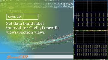 Set data band label interval in Civil 3D