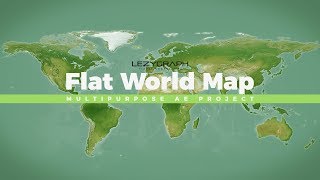 After Effects - Flat World Map