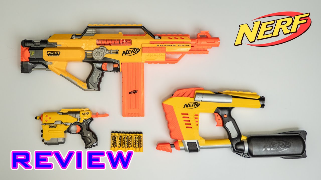 REVIEW] Nerf Icon Series | Group Review: Stampede, Magstrike, & Element! -  YouTube
