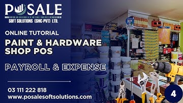 How To Manage  Paint & Hardware Store ,TUTORIALS , Payroll & Expense #pos #invetory #software