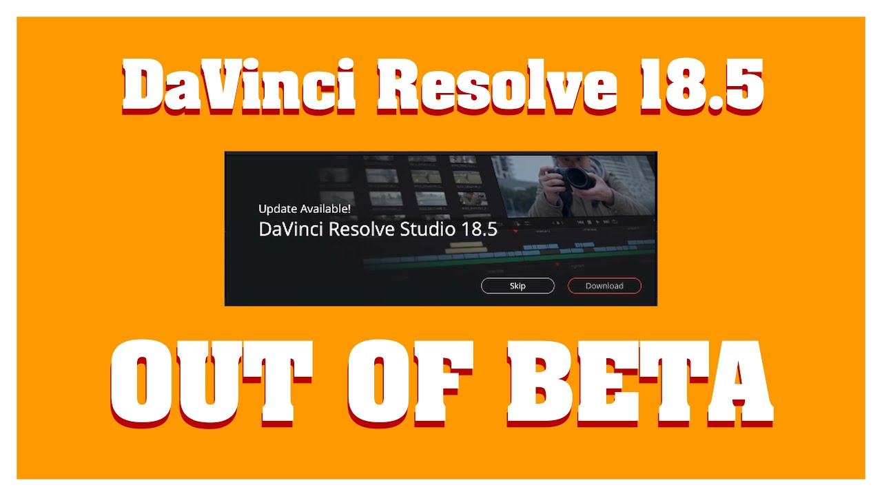 Say Goodbye to Bugs: DaVinci Resolve 18.5 Official Release Say Goodbye to Bugs: DaVinci Resolve 18.5 Official Release