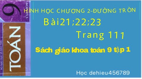 Giải bài tập 21 trang 111 toán 9 tập 1