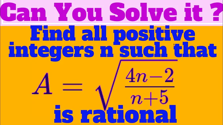 Crack This Math Olympiad Question in just 5 minutes@AyaansMath