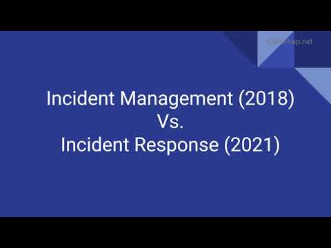 Big Mistake in the Updated 2021 CISSP Books - Incident Management