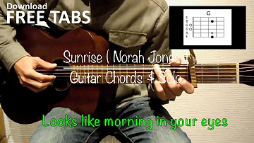 Sunrise (Norah Jones) - Guitar Chords & Solo / Takashi Terada