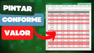 Como Mudar a Cor de uma Célula no Excel Automaticamente | Pintar Automático