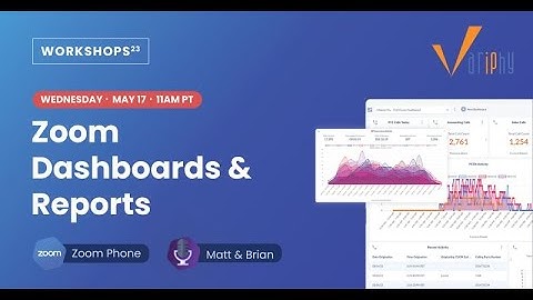 Zoom Dashboards & Reports