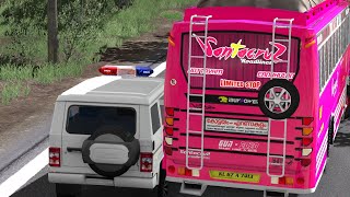 Kerala Police v/s Kerala Private Bus|Kerala Private Bus Chasing Down Police Bolero|Kerala Bus Game screenshot 5
