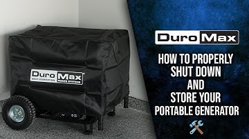 🛠️ How to Properly Shut Down & Store Your DuroMax Portable Generator