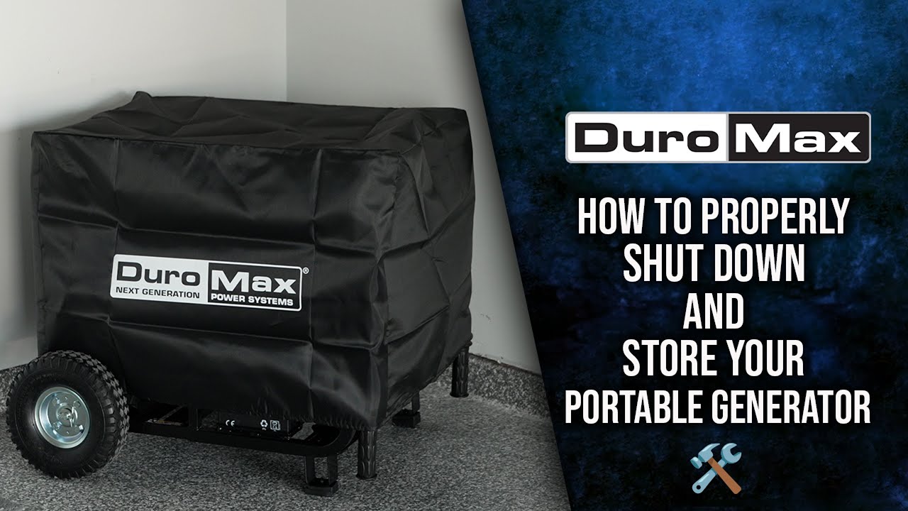 🛠️ How to Properly Shut Down & Store Your DuroMax Portable Generator