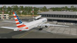 Xplane 12 - 777-300ER - St. Martin to Charlotte  - Vatsim - CANCELLED screenshot 4