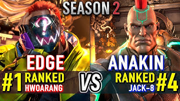 T8 🔥 EDGE (#1 Ranked Hwoarang) vs ANAKIN (#4 Ranked Jack-8) 🔥 Tekken 8 High Level Gameplay