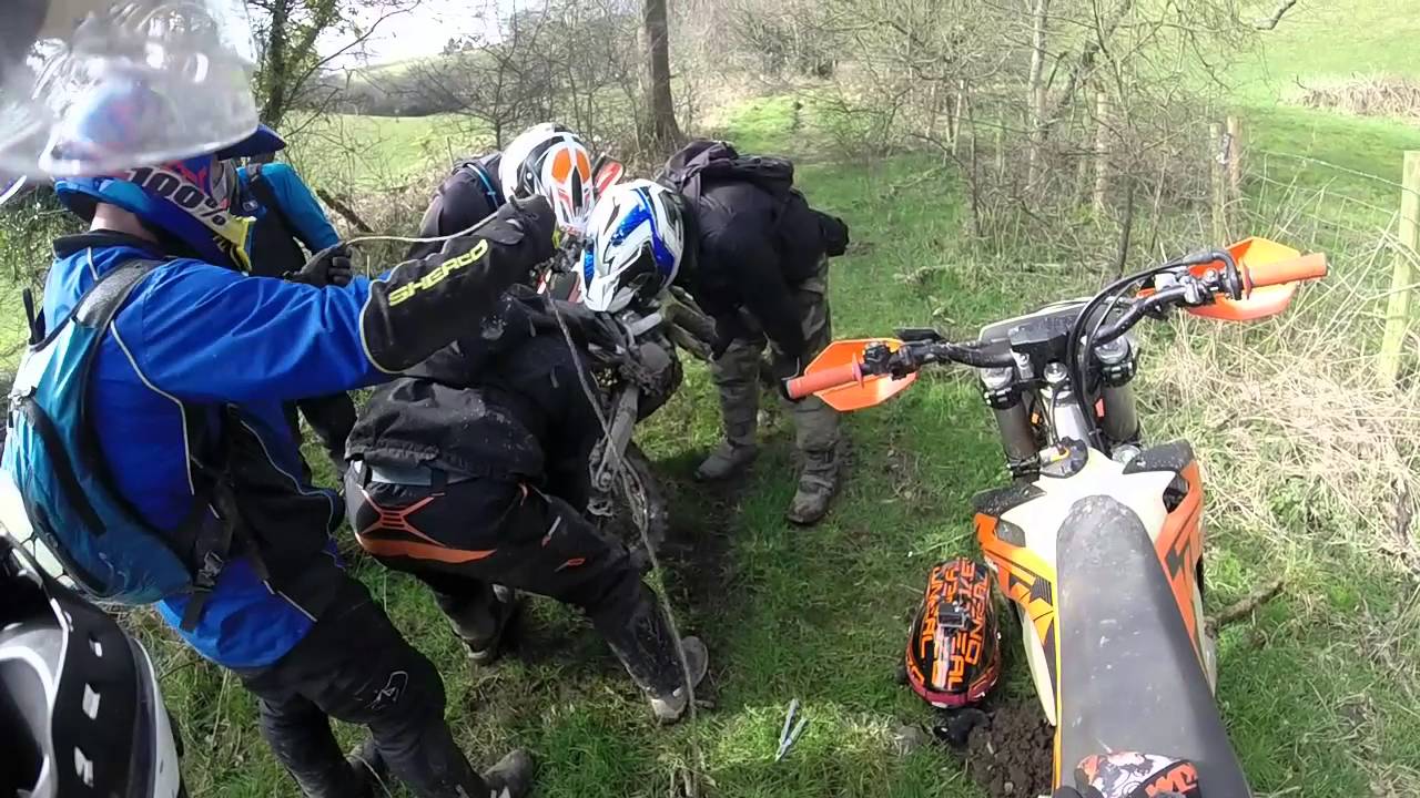 TRAIL BIKE GREEN LANING MOLD, WALES 13 MAR 16 YouTube
