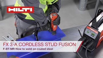 Hilti Cordless Stud Fusion - F-BT-MR - How to Weld on Coated Steel
