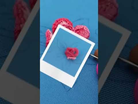Flores tridimensionales #bordandoarte #embroidery #embroiderystitches #stitching #puntadas