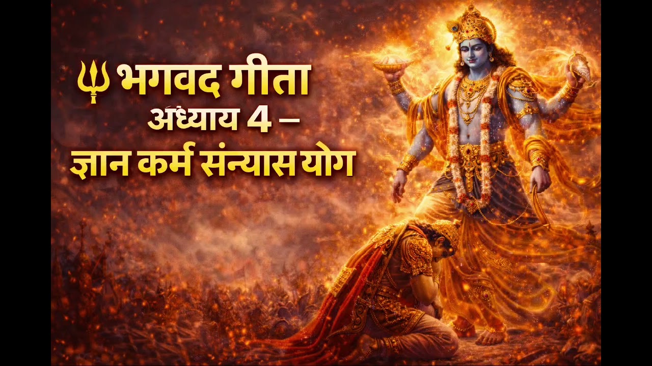 🔱 श्रीमद्भगवद्गीताअध्याय 4 – ज्ञान कर्म संन्यास योग