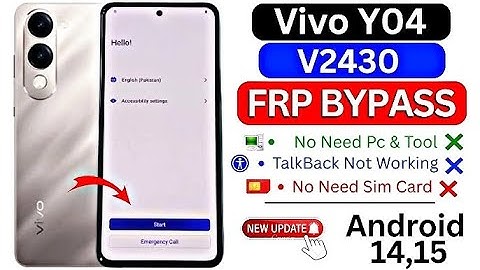 Vivo Y04 (Android 15) FRP Bypass Without PC | All Vivo Android 15 FRP Unlock | Remove Google Account