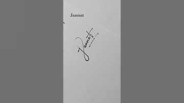 Jannat name style #signature #shorts