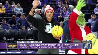 Wayde Sims honored during LSU basketball game