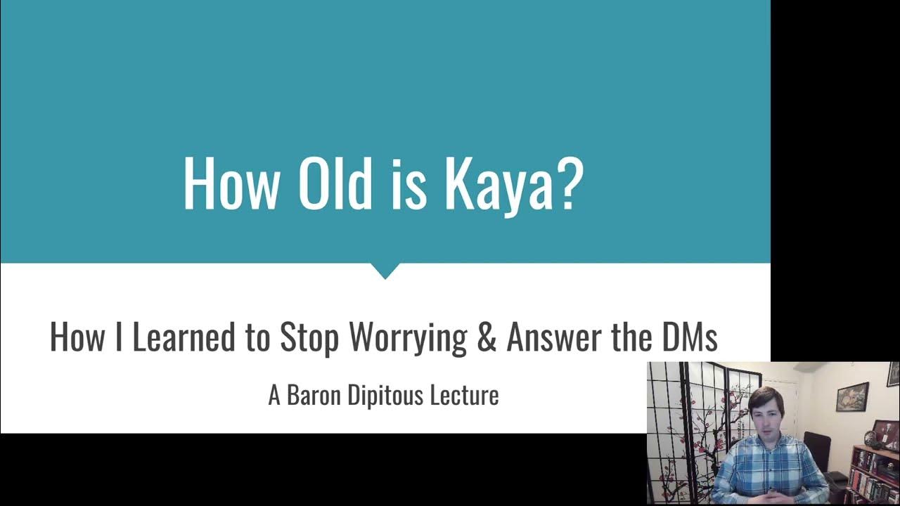How Old is Kaya? - YouTube