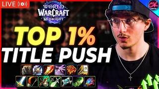 🔴LIVE | Top 1% Aff Lock 3744 Title Push! | Come Hang & Talk WoW!