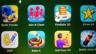 Sonic Forces, Join Clash 3D, FireBalls 3D, Fit'em All, DOP, Bake It, Ball Pass 3D, Bottle Jump 3D screenshot 3