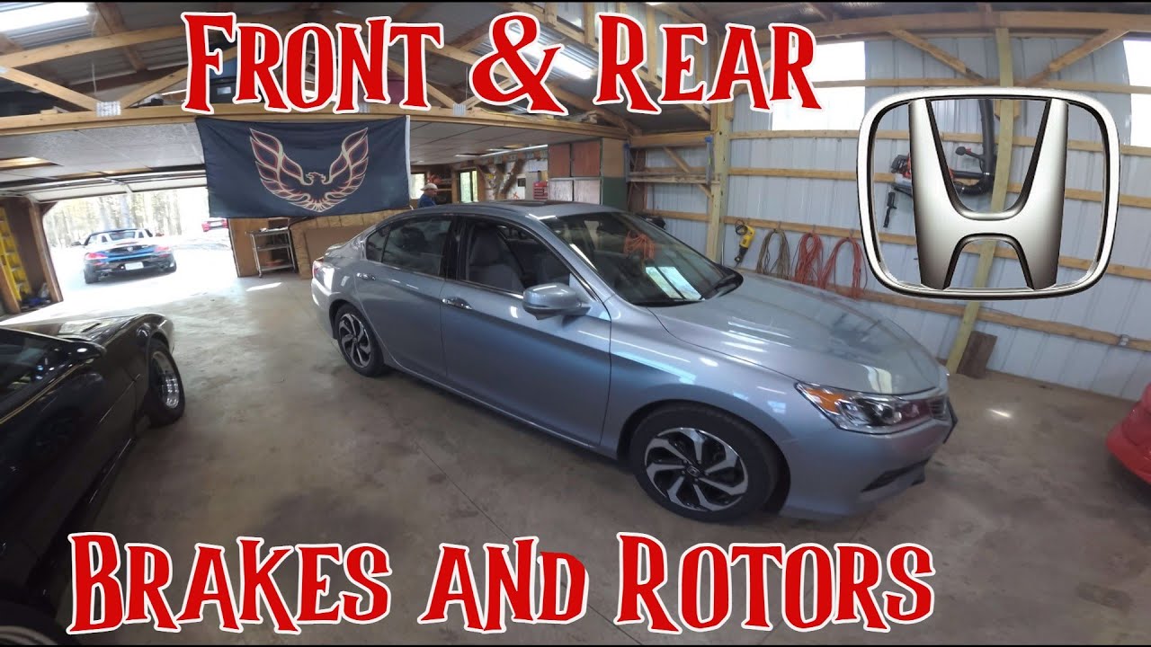 Honda Accord Brake Pads and Rotors Front and Rear Replace Repair Fix