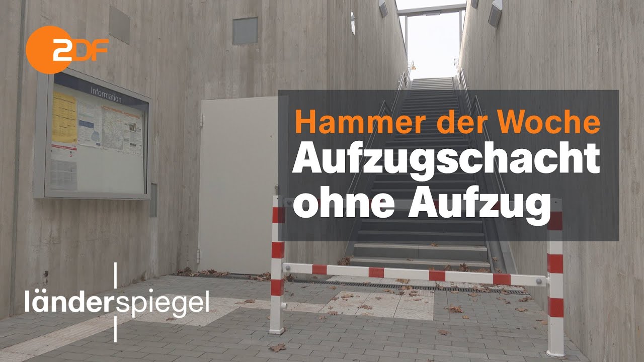 Aufzugschacht ohne Aufzug  | Hammer der Woche vom 05.11.22 | ZDF