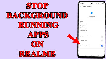 How to turn off background data for apps on a Realme