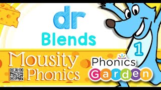 DR Blend | Consonant Blend | Mousity Phonics | Phonics Garden