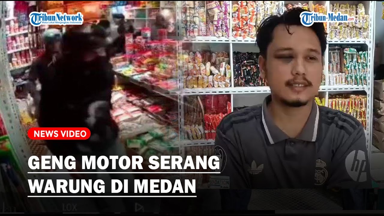 GENG MOTOR di Kota Medan Makin Beringas, Penjaga Warung Diserang