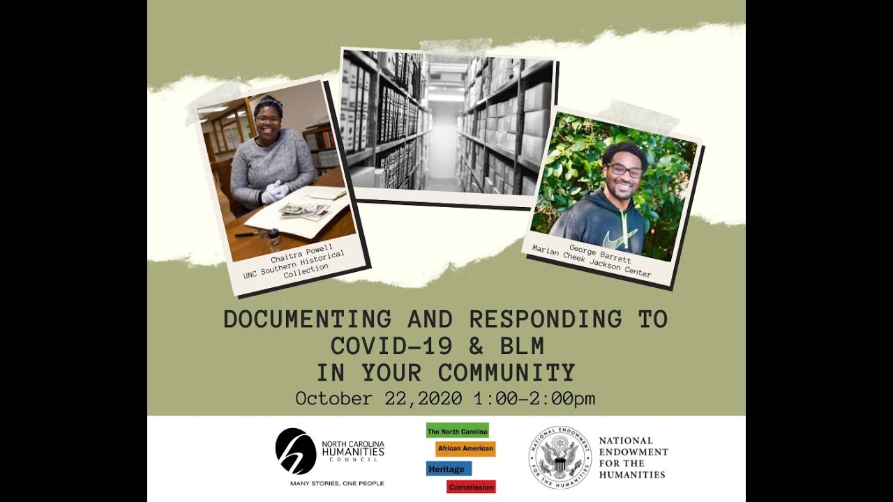 WEBINAR - Documenting and Responding to COVID 19 & BLM in Your Community