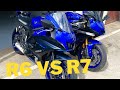 Comparaison yamaha r6 vs r7 et premires impressions