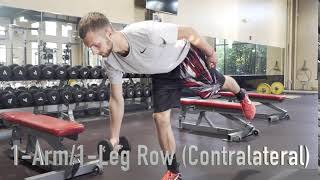 One Arm One Leg Contralateral Row
