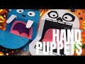 FOUR HALLOWEEN PAPER HAND PUPPETS