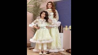 Mom and daughters _ beautiful _ matching _ dress for new style ##